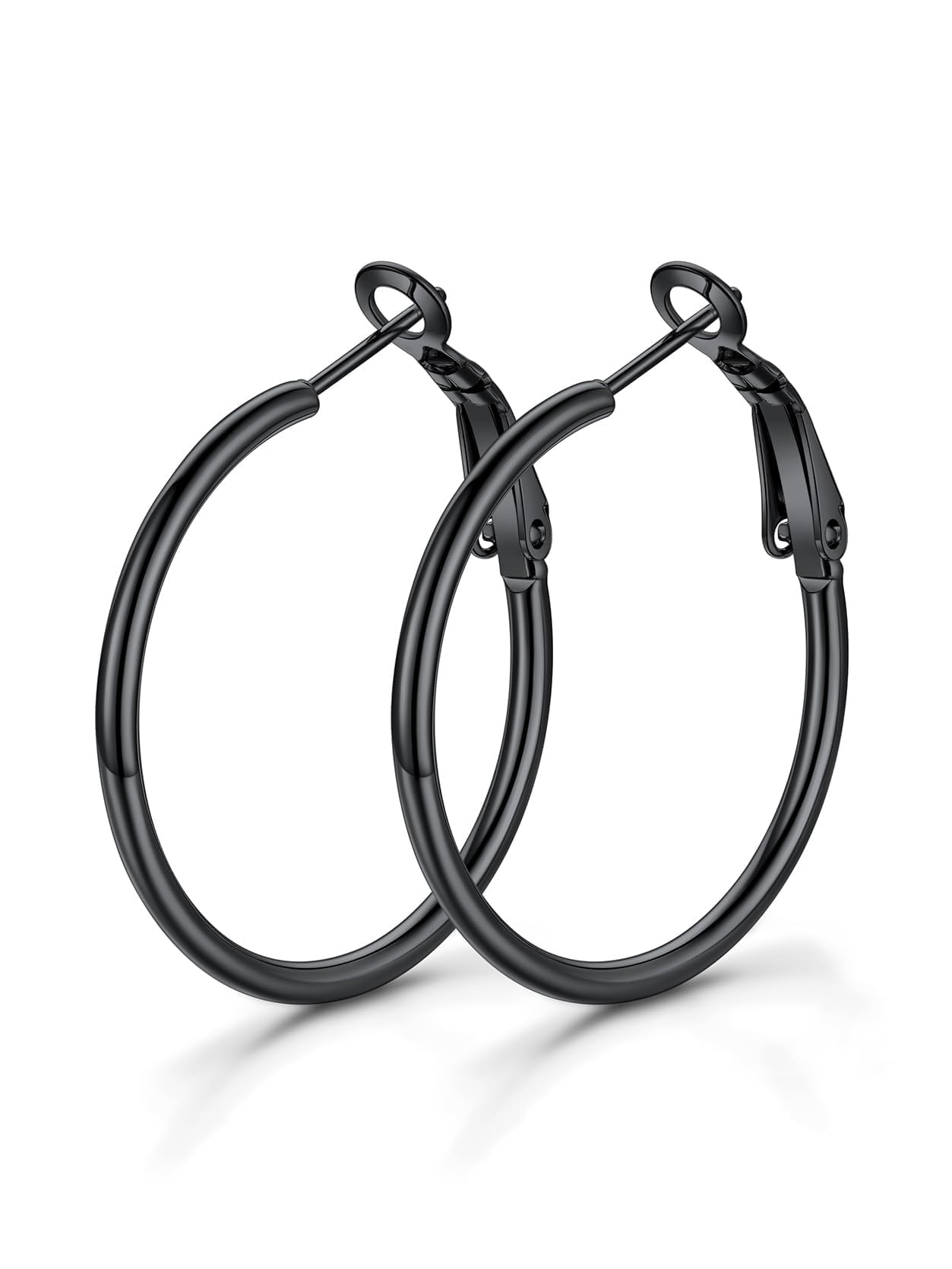 KeyStyle 70mm Hoop Earrings Large Stainless Steel Big Hoop Earrings for Women Lightweight Earrings Jewelry Everyday Gift for Women