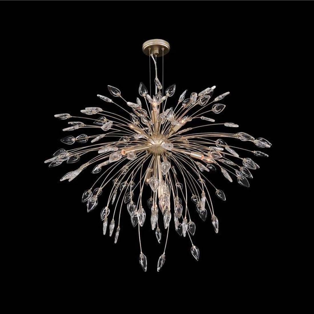 John Richard Reveille: Crystal Constellation Seven-Light Pendant Chandelier