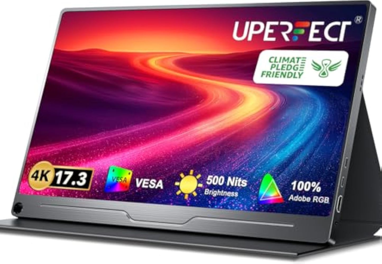 💻UPERFECT 2K 144Hz Portable Gaming Monitor 18" 2560x1600 QHD 100% DCI-P3