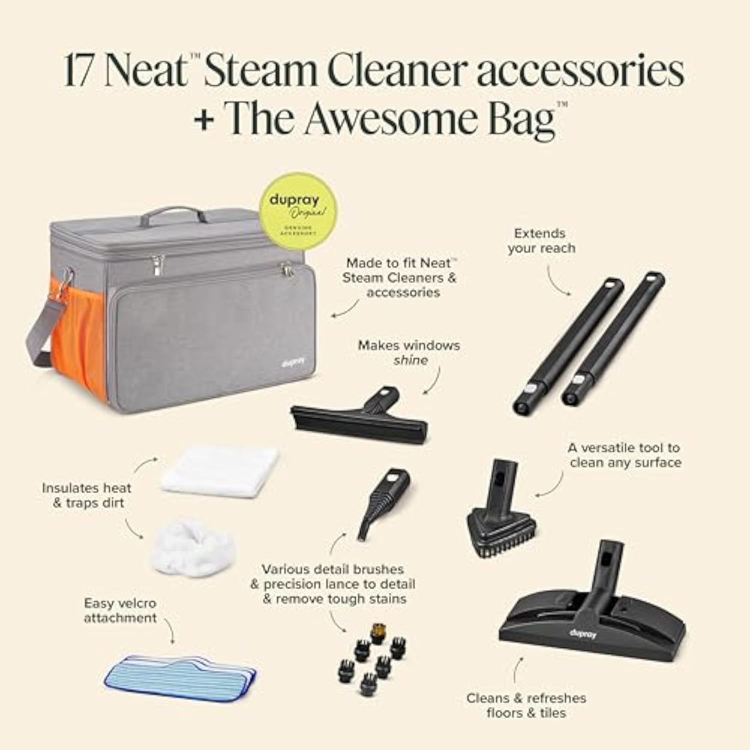 🚿Dupray Neat Steam Cleaner with the Awesome Bag