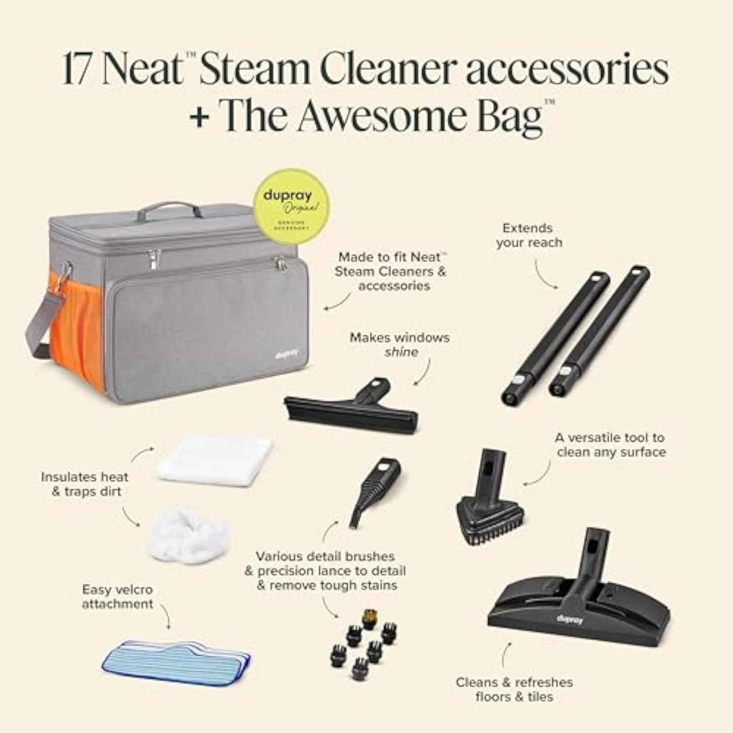 🚿Dupray Neat Steam Cleaner with the Awesome Bag