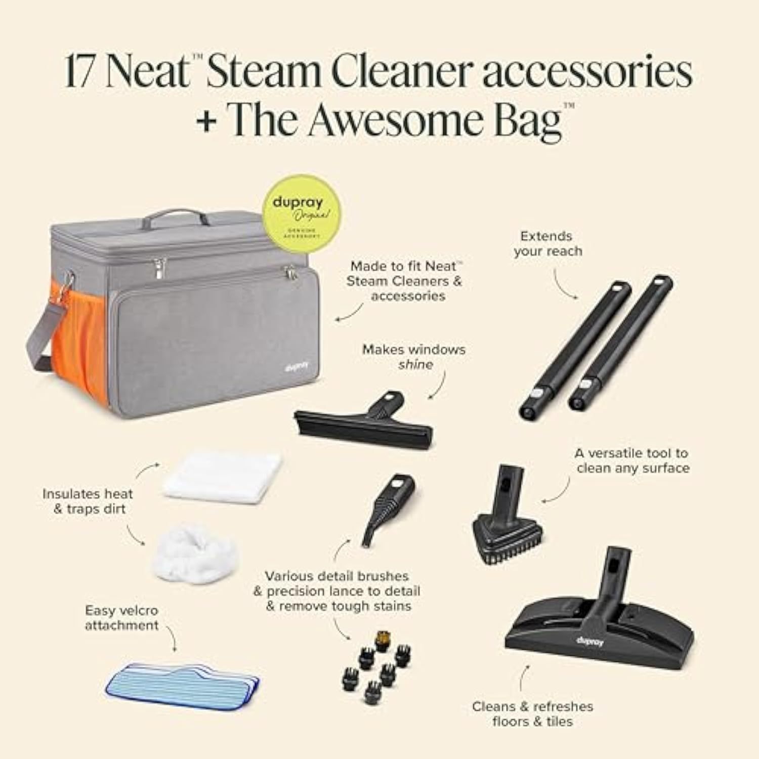 🚿Dupray Neat Steam Cleaner with the Awesome Bag