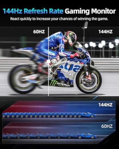 💻UPERFECT 2K 144Hz Portable Gaming Monitor 18" 2560x1600 QHD 100% DCI-P3