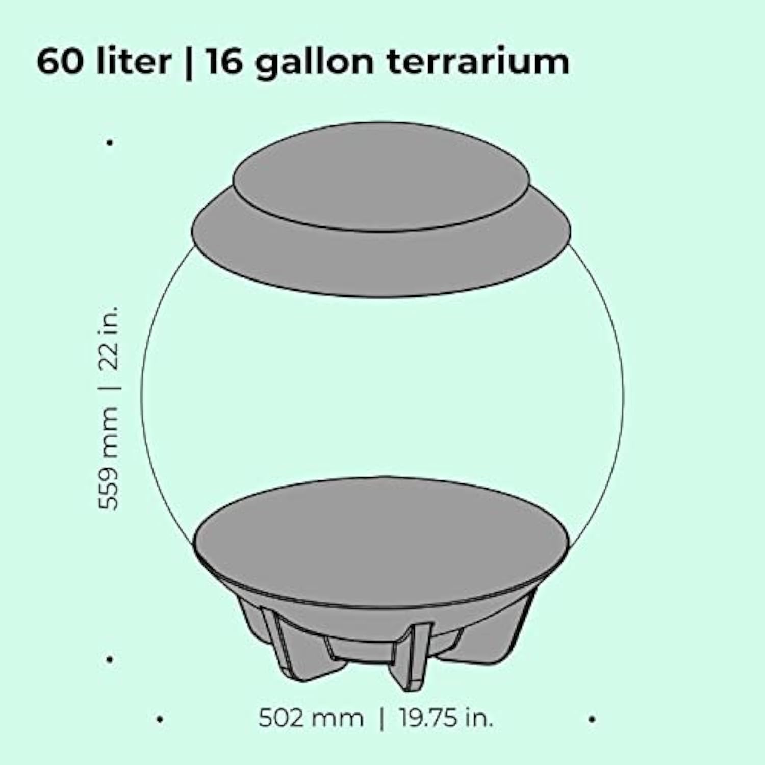 🪴Biorb AIR 60 LED Terrarium - 16 gallon