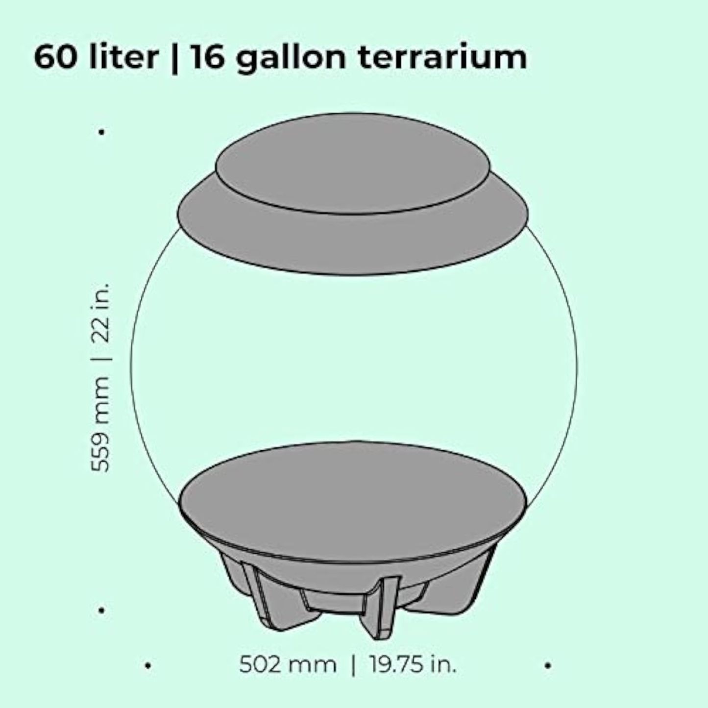 🪴Biorb AIR 60 LED Terrarium - 16 gallon