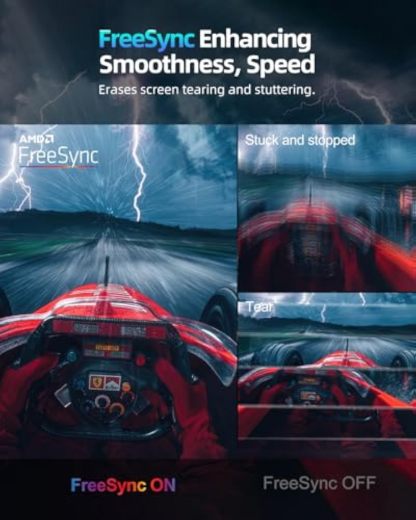 💻UPERFECT 2K 144Hz Portable Gaming Monitor 18" 2560x1600 QHD 100% DCI-P3