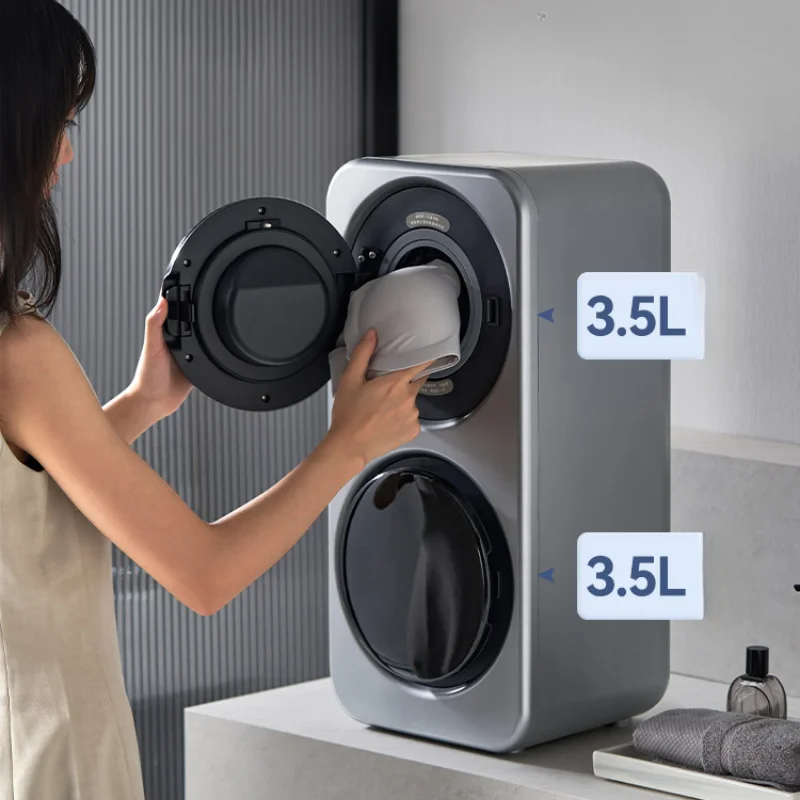 👙Dual compartment washing machine mini small automatic washing machine