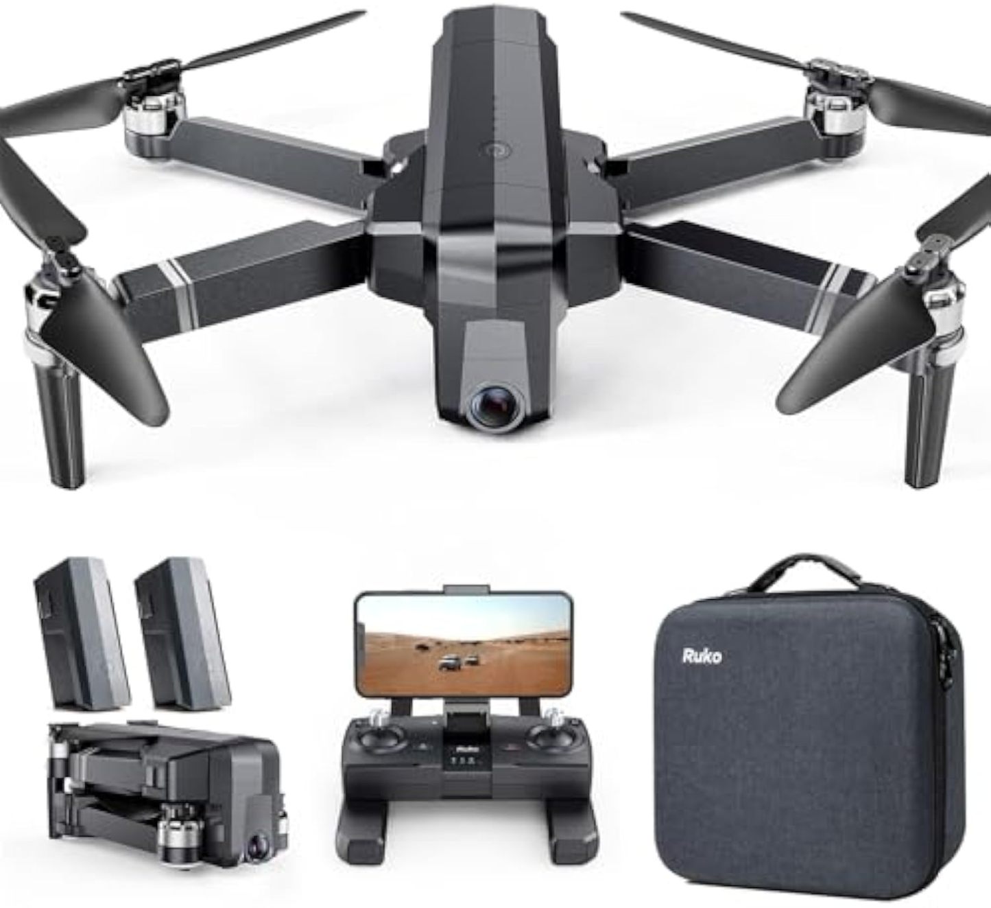 ✈Ruko F11PRO 2 Drone with 6K Camera for Adults, 3-Axis Gimbal, 4K/30fps Video