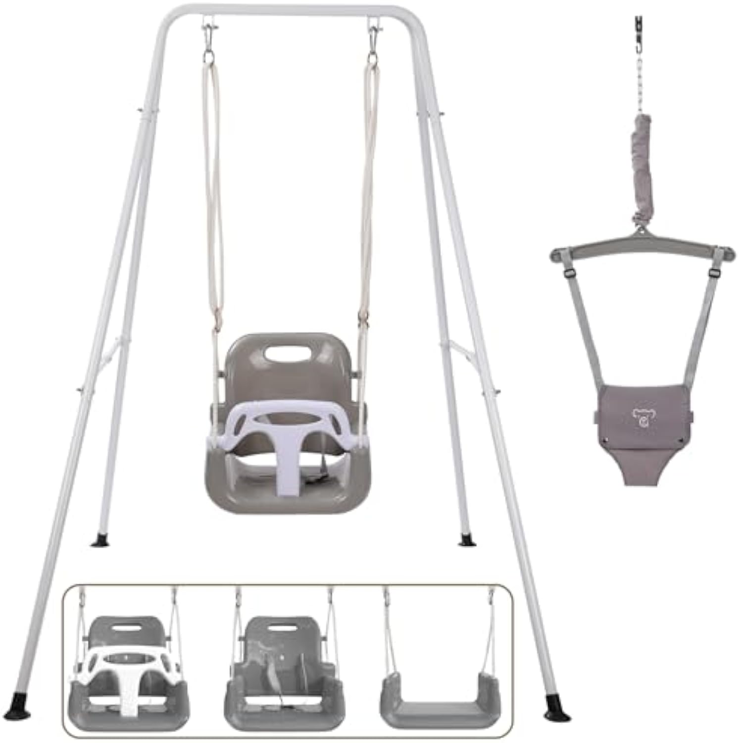 👼Taleco Gear 2 in 1 Toddler Swing ＆ Jumper, Swing Set for Indoor/Outdoor，Baby Jumpers and Bouncers
