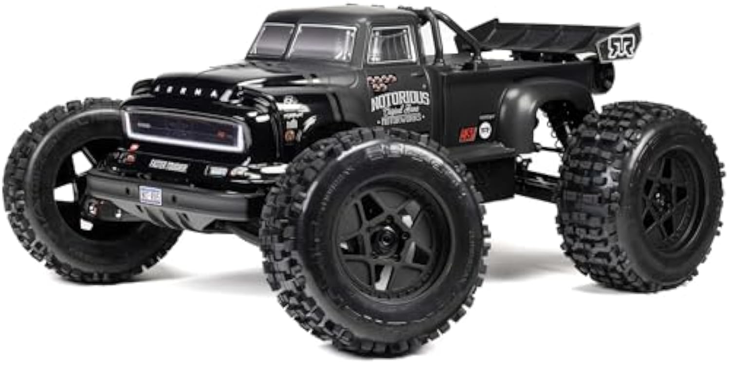 🎮ARRMA RC Truck 1/8 Notorious 4X4 6S BLX BRUSHLESS V6 Stunt Truck RTR 