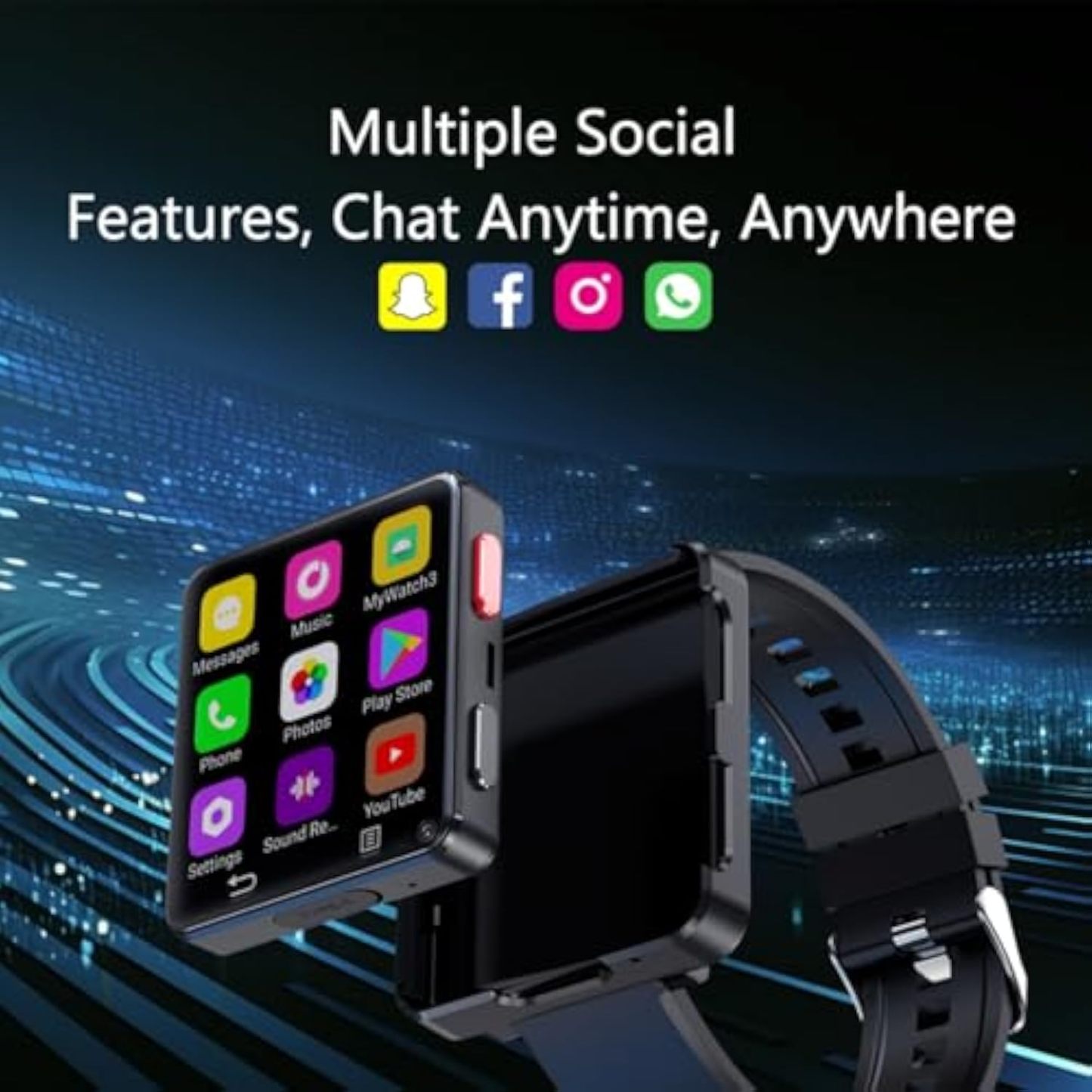 ⌚AIEK 4G Smart Watch Phone Sports Watch for Men