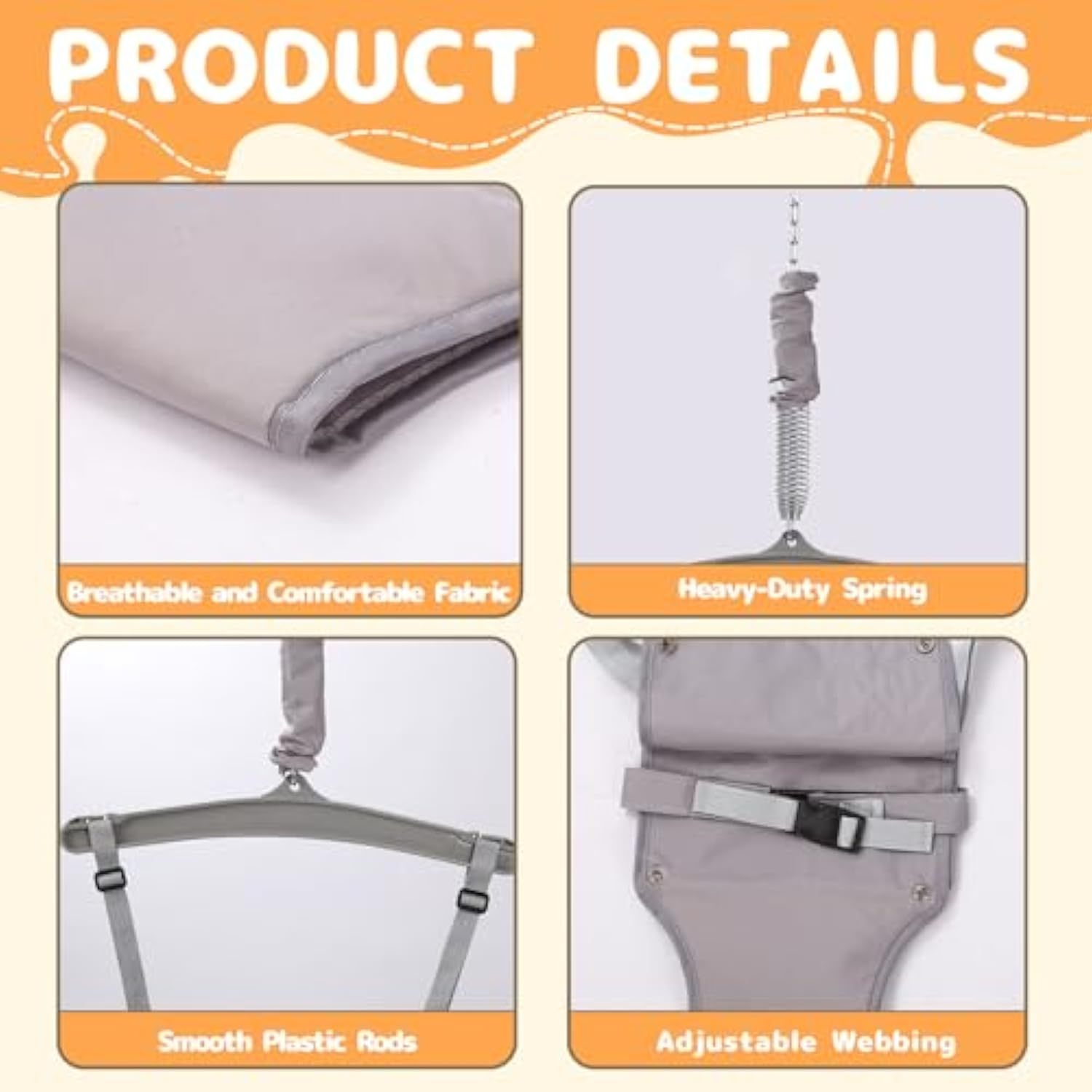 👼Taleco Gear 2 in 1 Toddler Swing & Jumper, Swing Set for Indoor/Outdoor,Baby Jumpers and Bouncers