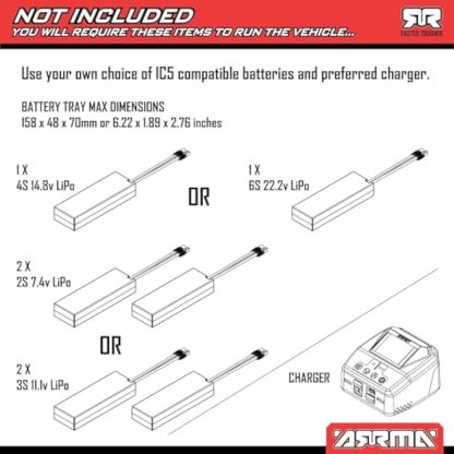 🎮ARRMA RC Truck 1/8 Notorious 4X4 6S BLX BRUSHLESS V6 Stunt Truck RTR 