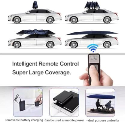 🚙4.2M/4.8M/5.2M Fully Automatic Mobile Canopy, Car Sunshade to Prevent Sun and Falling Objects