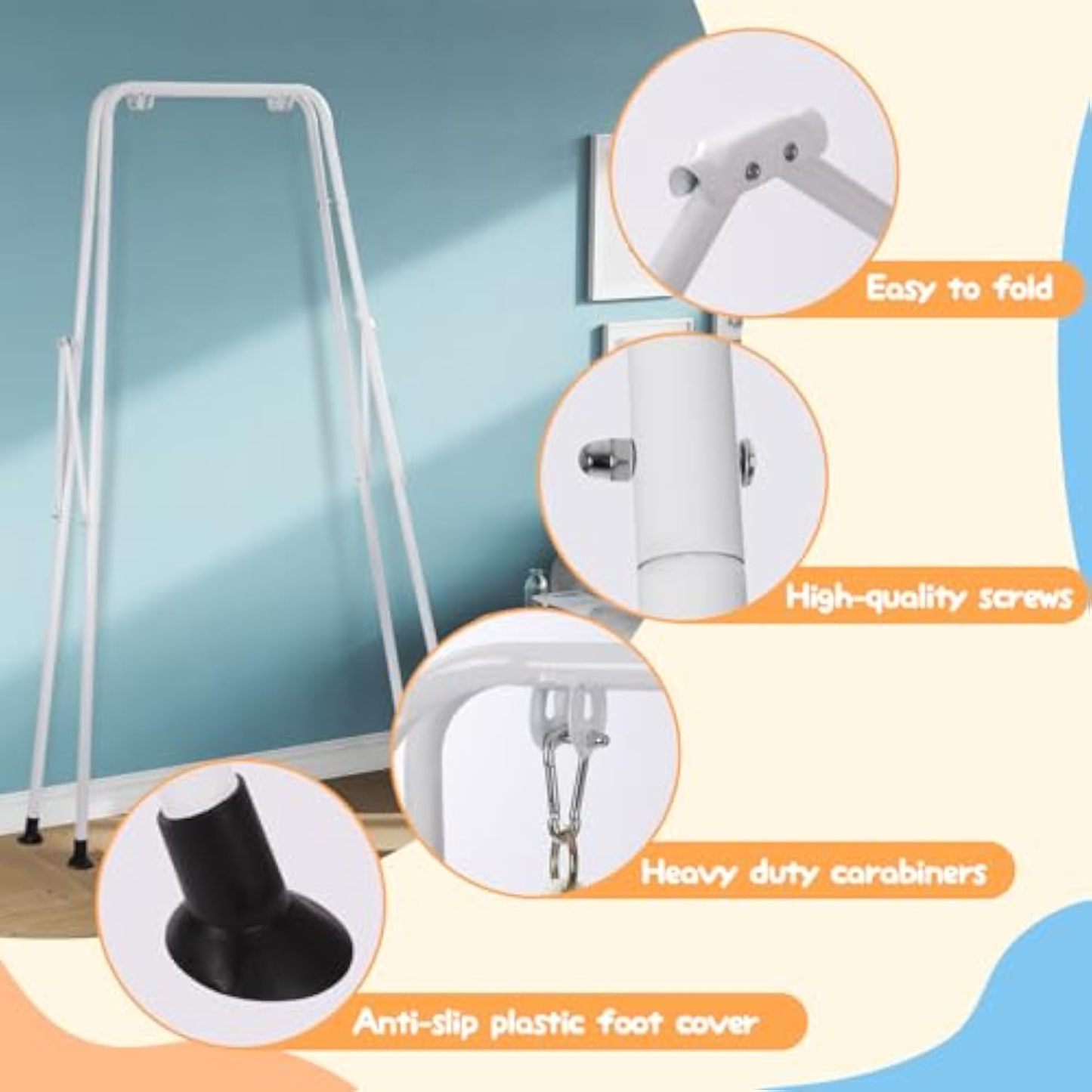 👼Taleco Gear 2 in 1 Toddler Swing & Jumper, Swing Set for Indoor/Outdoor,Baby Jumpers and Bouncers