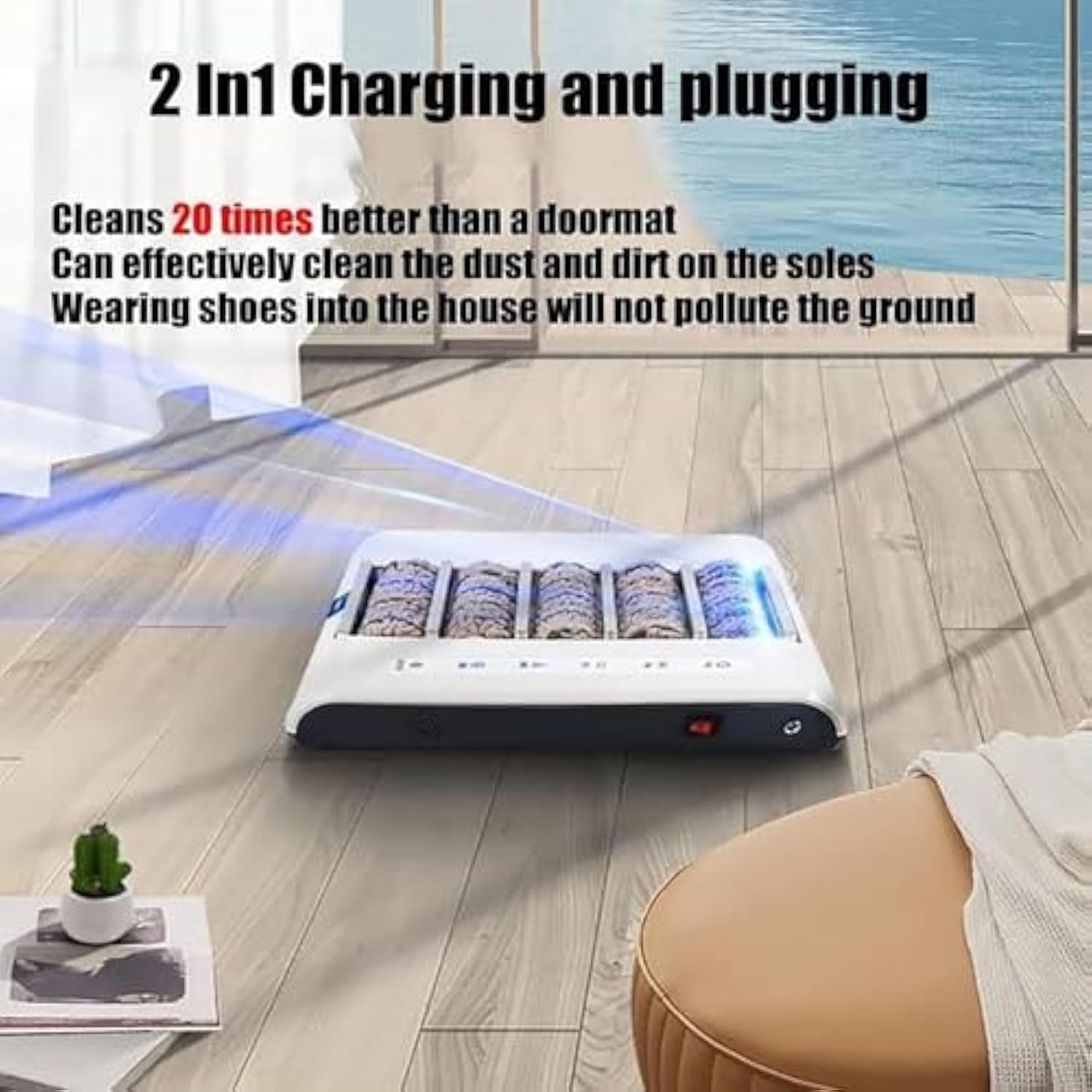 👟Fully Automatic Sole Cleaning Machine, Rub + Suck 2-in-1