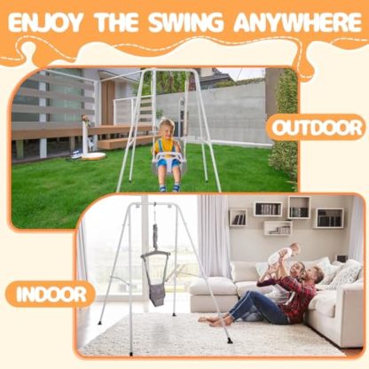 👼Taleco Gear 2 in 1 Toddler Swing ＆ Jumper, Swing Set for Indoor/Outdoor，Baby Jumpers and Bouncers