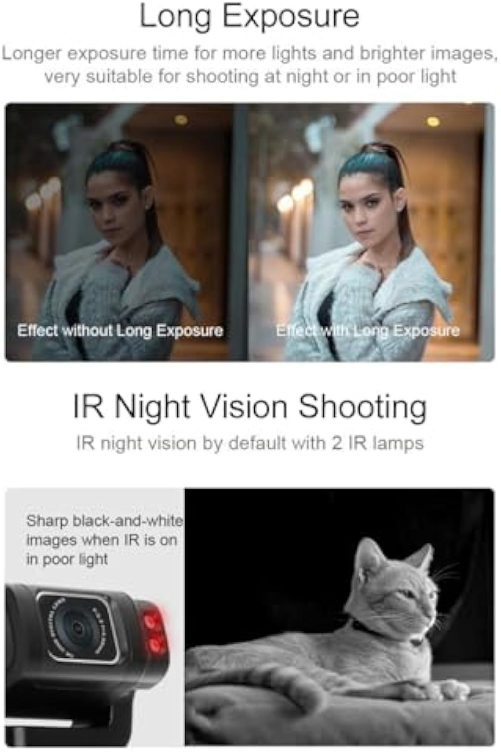 📷MN5KGP1 20MP 5K Ultra HD Wi-Fi Handheld Pocket Camcorder with Motorized Tilting Lens Head