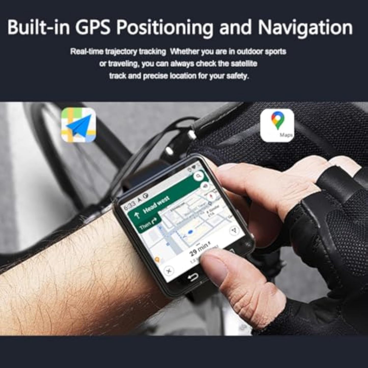 ⌚AIEK 4G Smart Watch Phone Sports Watch for Men