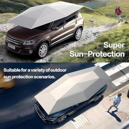 🚙4.2M/4.8M/5.2M Fully Automatic Mobile Canopy, Car Sunshade to Prevent Sun and Falling Objects