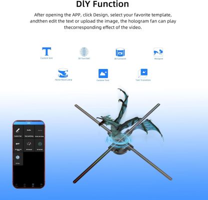 🌪️3D Fan Hologram Projector
