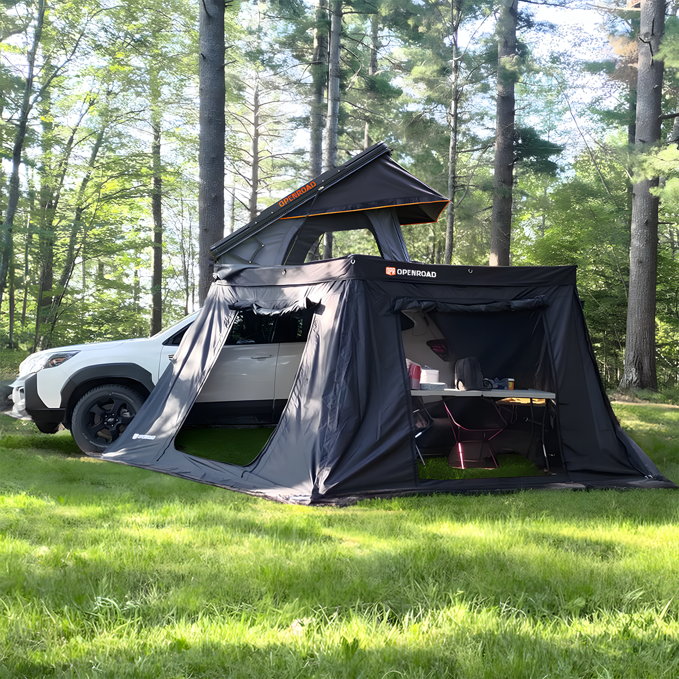 OPENROAD 270 Awning Side Wall openroad4wd.com with Drive Awning