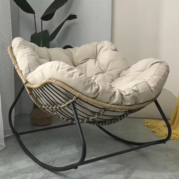 Light Luxury Rattan Rocking Chair
