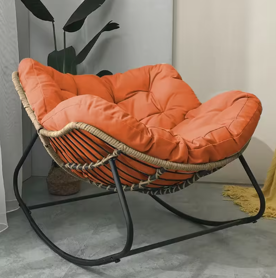Light Luxury Rattan Rocking Chair