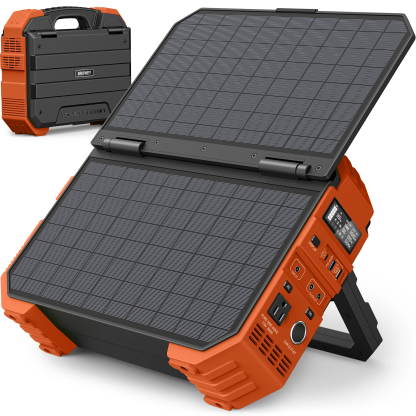🔥Portable Power Station with Built-in Solar Panel【Worldwide Shipping】