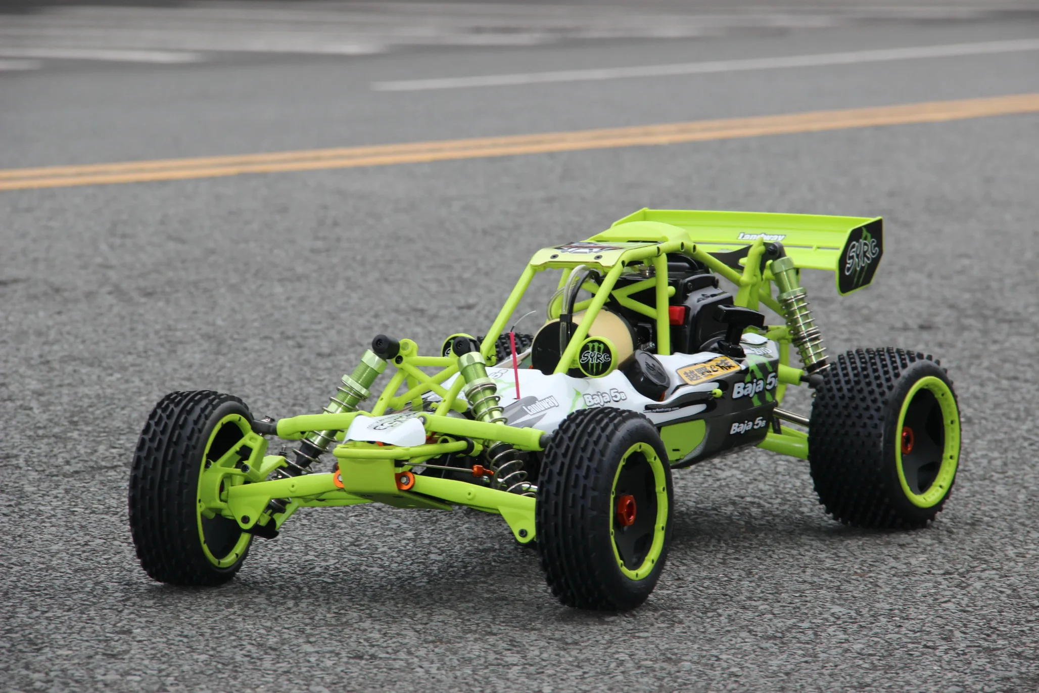 🏎️2.4G RC Racing Car 90km/h SY Baja 1/5 5B 30cc Gas 2 Stroke Engine off road Truck Gasoline Powered with Radio Controller