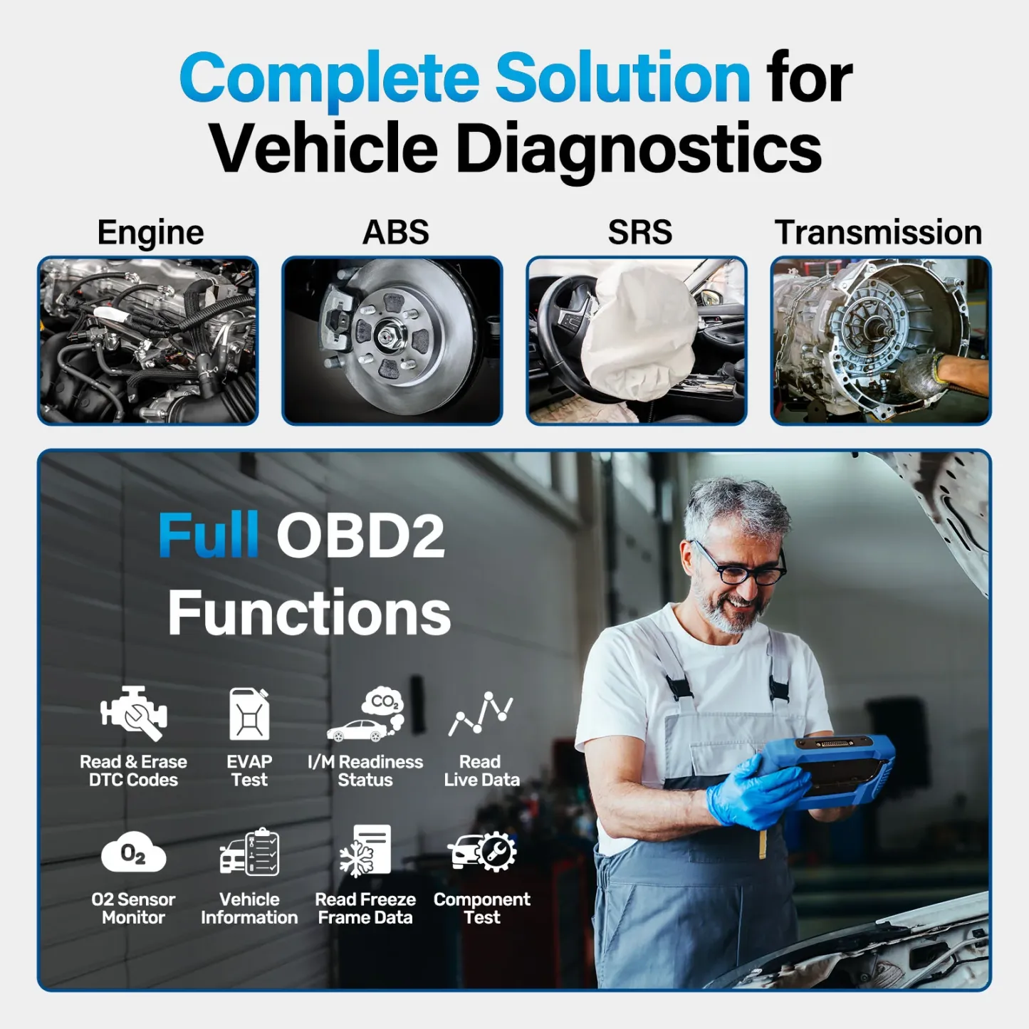 🚗Advanced Tablet OBD2 Scanner