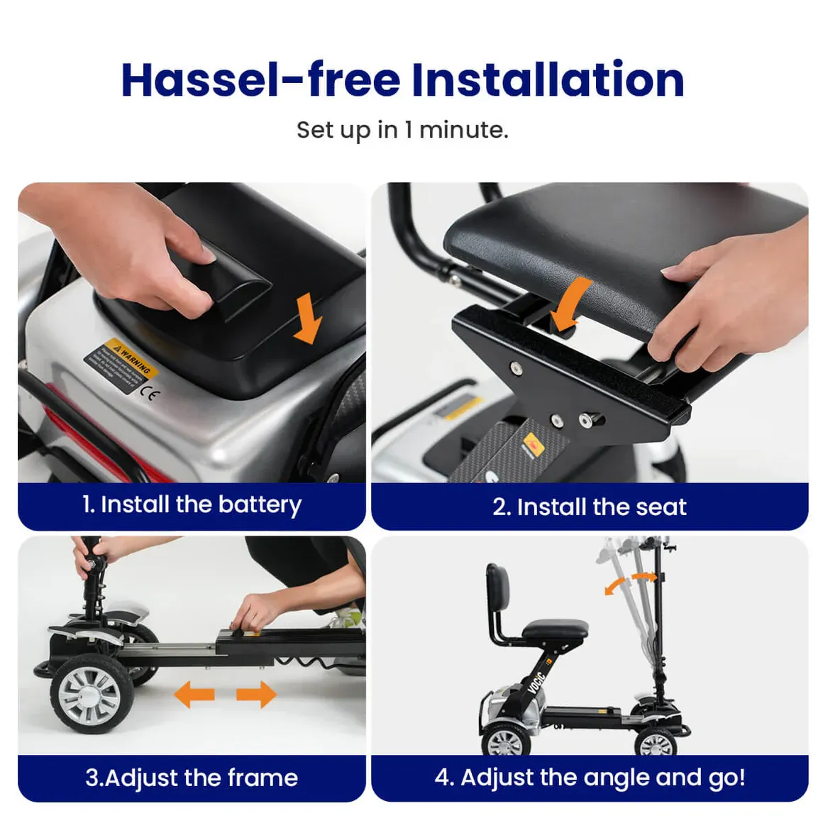 🧑‍🦼D71 Lightweight Folding Carbon Fiber Mobility Scooter
