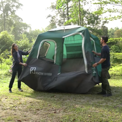 🔥2-Step Cabin Tent⛺Easiest, Fastest 1-Person Setup Inflatable Cabin Tent