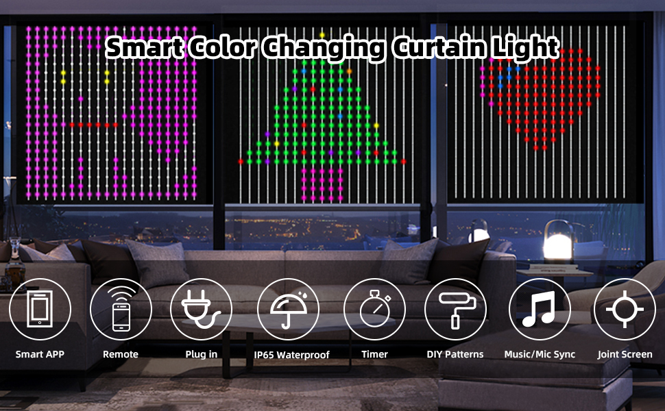 fairy curtain lights