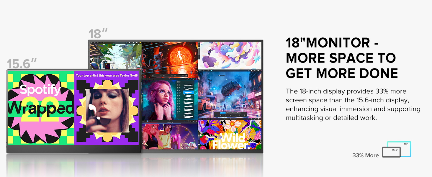 18 inch portable monitor
