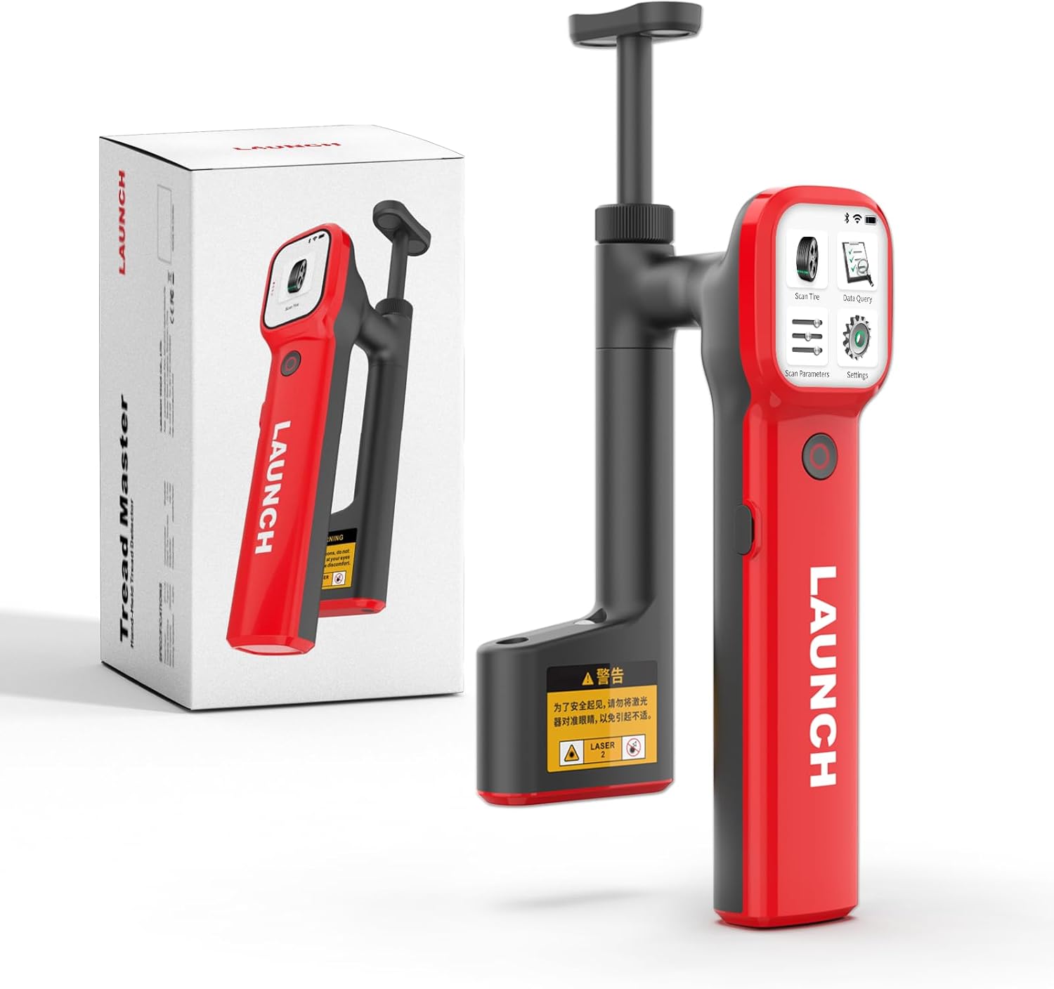 ⚡Handheld Laser Tire Tread Depth Examiner, 0.1mm High Accuracy, Real-time Data, Supports Wi-Fi Connection