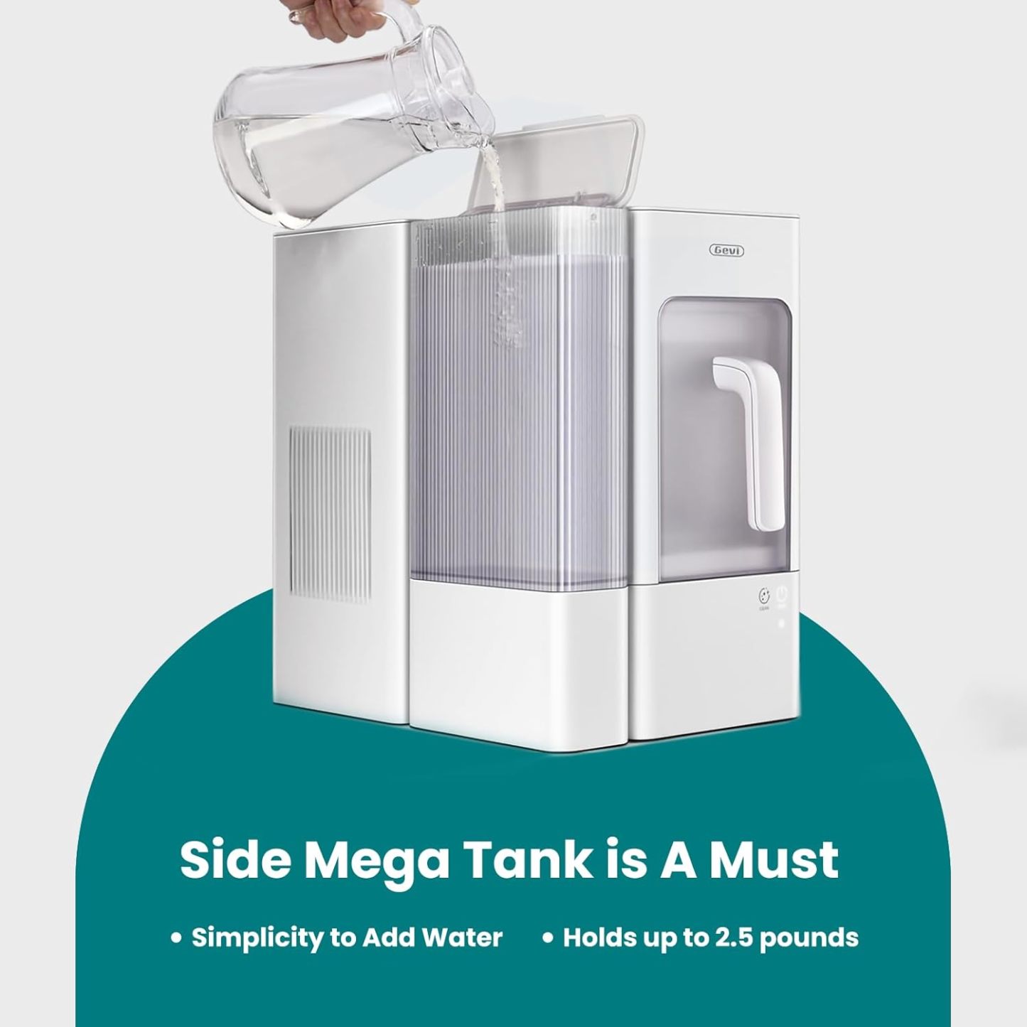 🧊GEVI Adella Crystal Clear Nugget Ice Maker Machine