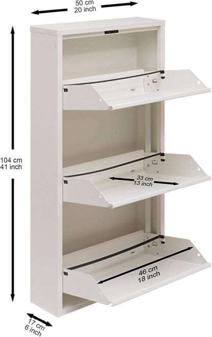 👠Steel Shoe cabinet-Cabinet Tipping Shoe Rack Cabinet