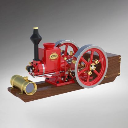 🛞Metal Engine Model Kit-Retrol 7cc Horizontal 4-Stroke Engine Model Kit That Works