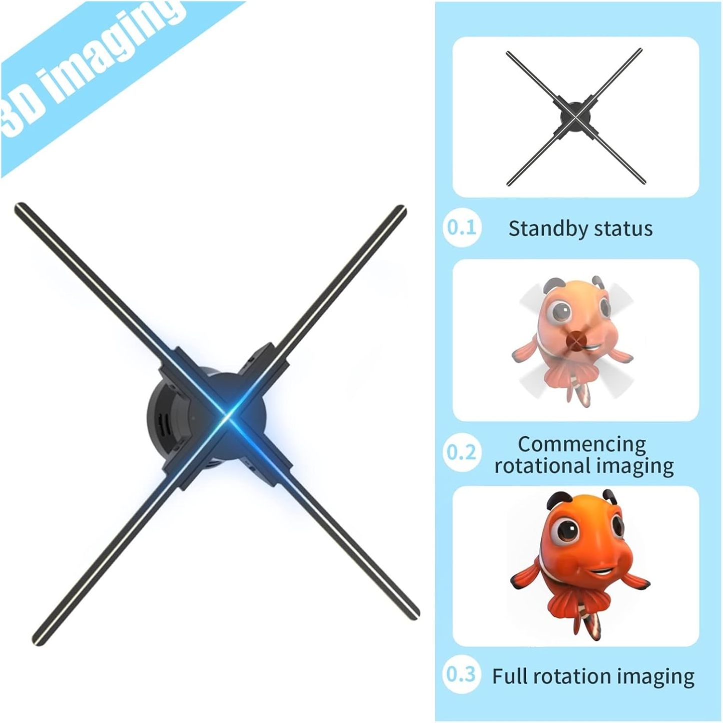 🌪️3D Fan Hologram Projector