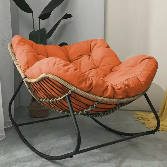 Light Luxury Rattan Rocking Chair