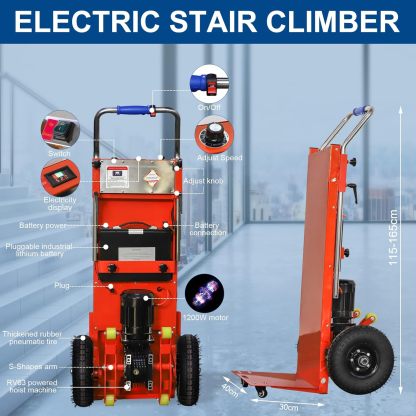 📦Electric Stair Climbing Hand Trucks Dolly Cart for Moving