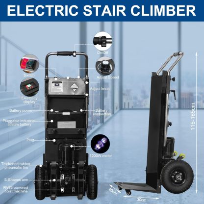 📦Electric Stair Climbing Hand Trucks Dolly Cart for Moving