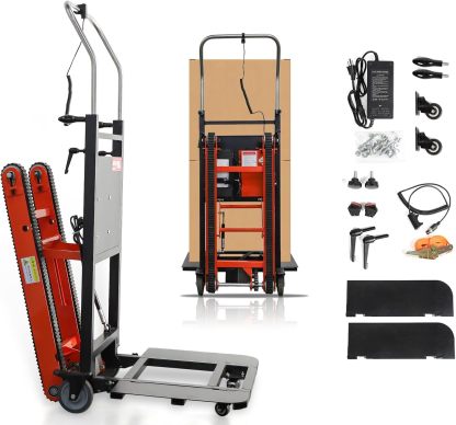 500W-850W📦Motor Power Heavy Duty Folding Stair Climber Cart Hand Trolley