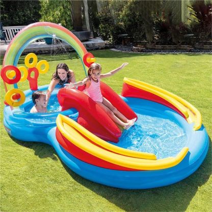 💧Family Size Inflatable Pool-96"L x 75"W x 43"H