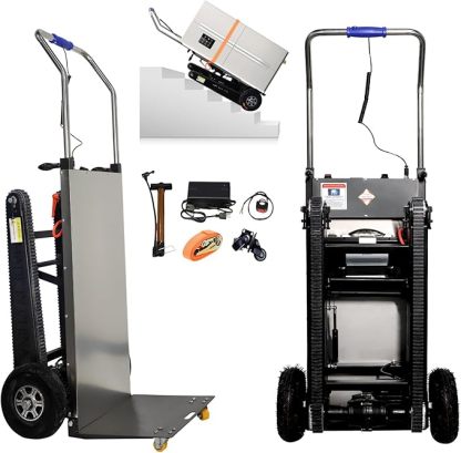 500W-850W📦Motor Power Heavy Duty Folding Stair Climber Cart Hand Trolley