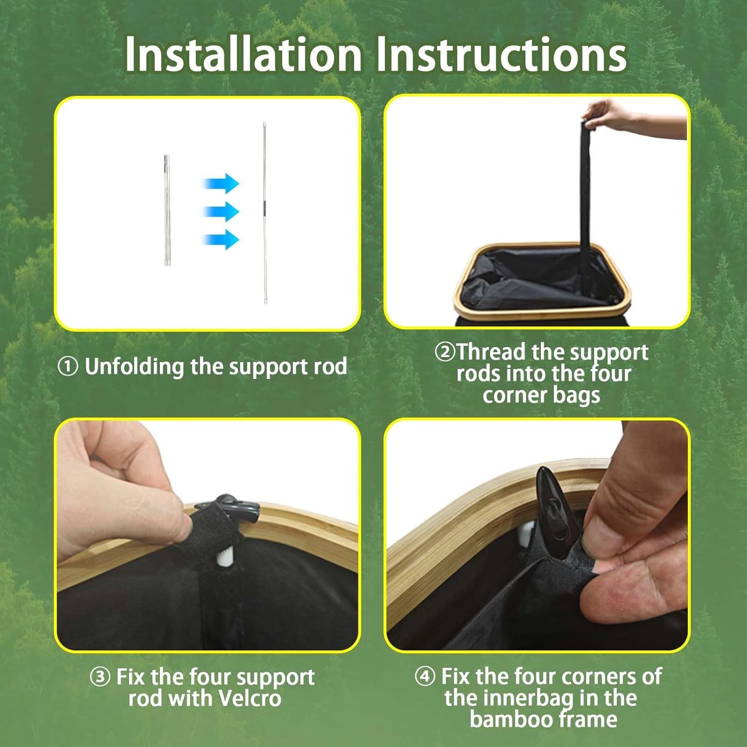 🍾100L Recycle Bins for Kitchen Indoor with 2 Removeable and Reusable Inner Bag,