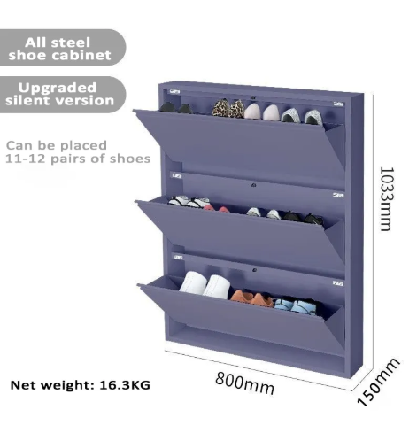 👠Steel Shoe cabinet-Cabinet Tipping Shoe Rack Cabinet