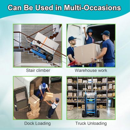 500W-850W📦Motor Power Heavy Duty Folding Stair Climber Cart Hand Trolley