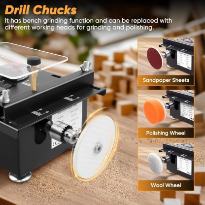 ⚡Mini Table Saw- Drilling All-in-One Machine, for Wood/PCB/Acrylic/Plastic